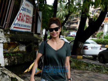 Shamita Shetty snapped at a spa in Juhu