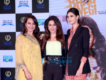 Sonakshi Sinha, Diana Penty and Ali Fazal grace the trailer launch of Happy Phirr Bhag Jayegi