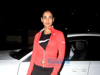 Sonal Chauhan snapped at the gym in Juhu