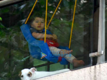 Taimur Ali Khan snapped on a swing