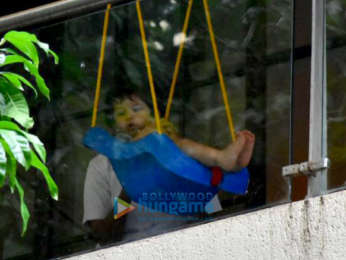Taimur Ali Khan spotted enjoying on his swing