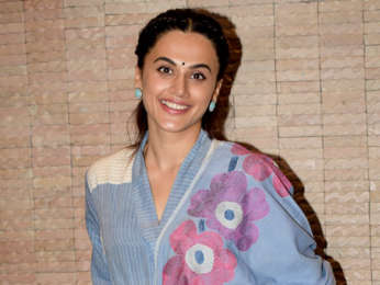 Taapsee Pannu and Prateik Babbar snapped at Mulk promotions