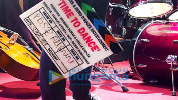 on the set of the movie Time To Dance