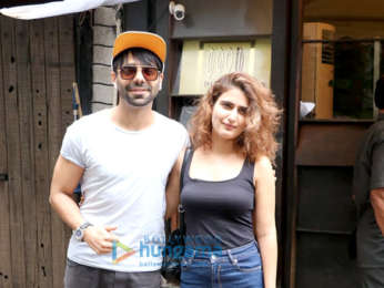 Tusshar Kapoor, Aparshakti Khuranna and Fatima Sana Sheikh snapped at Indigo Deli in Andheri