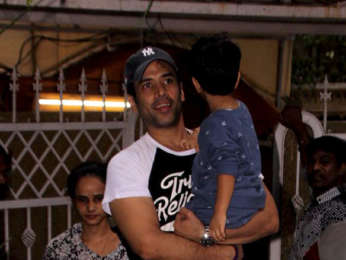 Tusshar Kapoor snapped at his son Laksshya's school