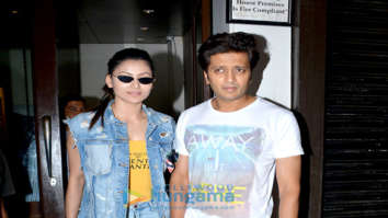 Urvashi Rautela and Riteish Deshmukh spotted at Bastian in Bandra