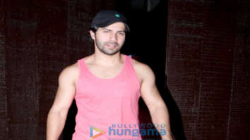 Varun Dhawan snapped at gym