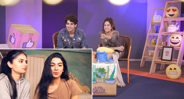 WATCH: Khushi Kapoor surprises sister Janhvi Kapoor during Facebook chat for Dhadak with Ishaan Khatter