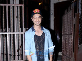 Aayush Sharma snapped at a dubbing studio in Bandra