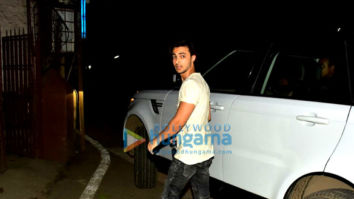 Aayush Sharma spotted at dubbing studio in Bandra