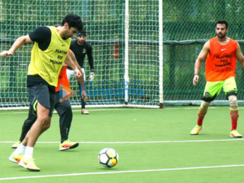 Aditya Roy Kapur snapped during soccer practice