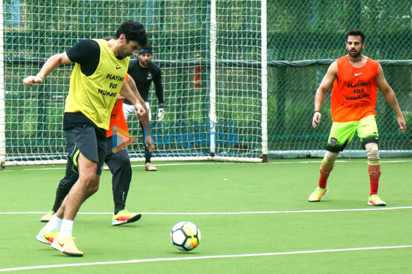 aditya roy kapur snapped during soccer practice 5