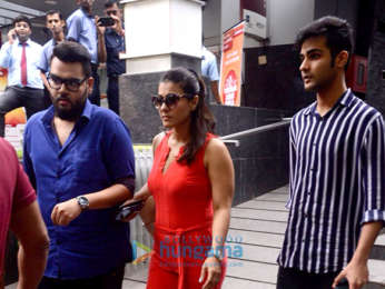 Ajay Devgn, Kajol and their daughter Nysa snapped in Bandra