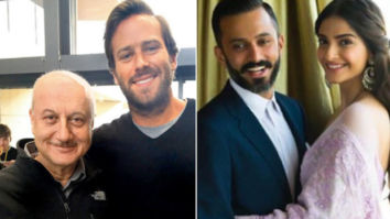 Anupam Kher introduces Sonam Kapoor – Anand Ahuja to Hollywood actor Armie Hammer and his family