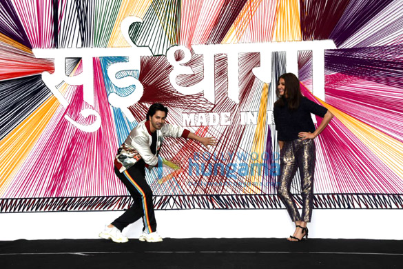 anushka sharma and varun dhawan grace the trailer launch of their film sui dhaaga made in india 2
