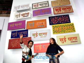 Anushka Sharma and Varun Dhawan grace the trailer launch of their film 'Sui Dhaaga – Made In India'
