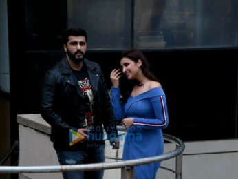 Arjun Kapoor and Parineeti Chopra snapped promoting Namaste England
