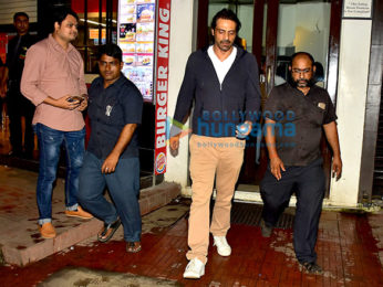 Arjun Rampal snapped at Bastian in Bandra