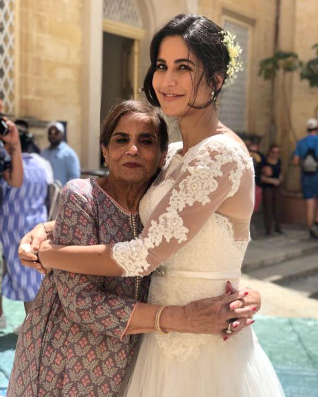 BHARAT: Katrina Kaif dresses up in bridal wear, hugs Salman Khan's mom