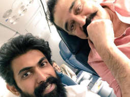 Bahubali star Rana Daggubati bumps into Ulaganayakan Kamal Haasan and here’s what happened!
