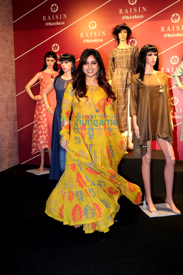 bhumi pednekar graces the launch of raisin contemporary fusion wear 3
