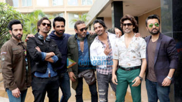 Cast of Paltan snapped during media interviews at Novotel in Juhu