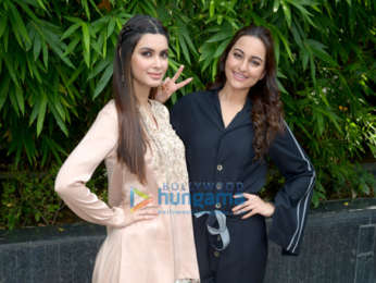 Cast of the film Happy Phirr Bhag Jayegi snapped promoting the film