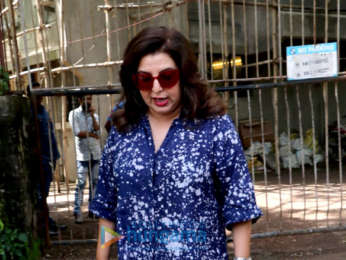 Farah Khan and Shweta Nanda snapped at Kromakay salon in Juhu