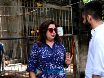 Farah Khan and Shweta Nanda snapped at Kromakay salon in Juhu