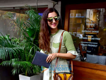 Gauahar Khan spotted at a cafe in Bandra