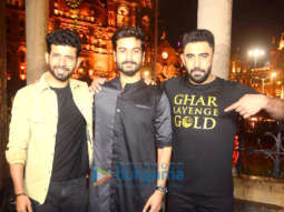 Gold cast Amit Sadh, Vineet Kumar Singh and Sunny Kaushal snapped at Chhatrapati Shivaji Maharaj Terminus for India Turns Gold event