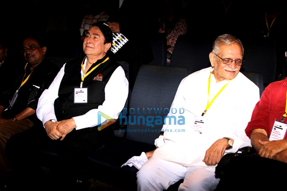 gulzar and randhir kapoor snapped at 5th indian screenwriters conference 2