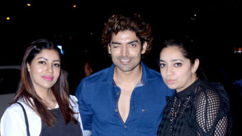 Gurmeet Choudhary snapped with wife at BKC