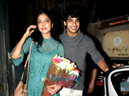 Ishaan Khatter and Malavika Mohanan snapped at Pali Bhavan in Bandra