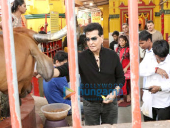 Jeetendra snapped at a temple in Juhu