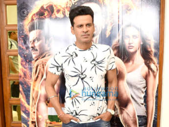 John Abrahama, Manoj Bajpayee and Bhushan Kumar snapped promoting Satyamev Jayate in Delhi