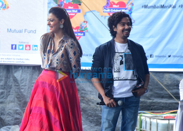 kajol snapped promoting her film helicopter eela at nm college 2