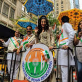 Kamal Haasan and Shruti Haasan attend the India Day Parade in New York