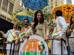 Kamal Haasan and Shruti Haasan attend the India Day Parade in New York