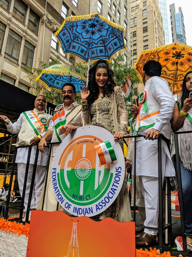 Kamal Haasan and Shruti Haasan attend the India Day Parade in New York