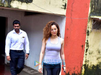 Kangana Ranaut spotted at the gym in Bandra