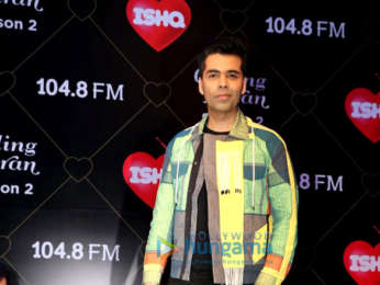 Karan Johar and Neha Dhupia snapped on sets of Calling Karan Season 2
