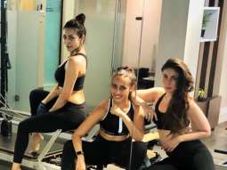 Kareena Kapoor Khan and Malaika Arora FLAUNT TONED ABS post pilates session