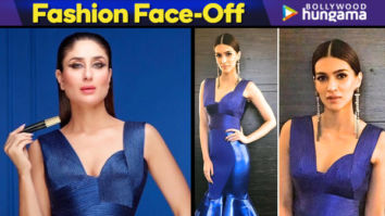 Who Wore It Better? Kareena Kapoor Khan or Kriti Sanon in the same blue Amit Aggarwal couture?