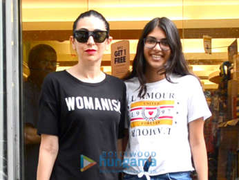 Karisma Kapoor snapped with her daughter at a book store