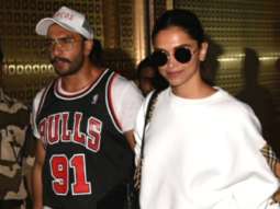 Lovebirds Ranveer Singh and Deepika Padukone are holding hands and are all smiles as they return from their vacay