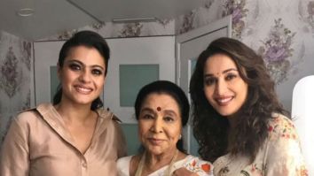 Three is a company! Madhuri Dixit Nene, Kajol and Asha Bhosle come together on the sets of this reality show [see pic]