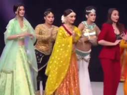 Madhuri Dixit recreates ‘Choli Ke Peeche’ with Happy Phirr Bhag Jayegi stars Sonakshi Sinha and Diana Penty