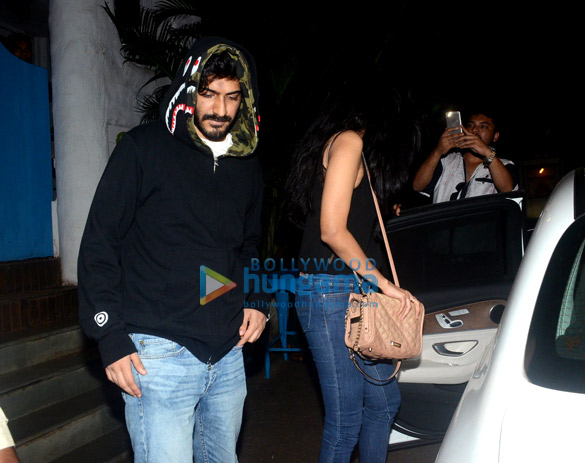 malavika mohanan and harshvardhan kapoor spotted at olive in bandra 4