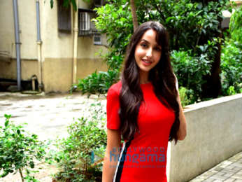 Nora Fatehi snapped at Maddock Films' office in Bandra